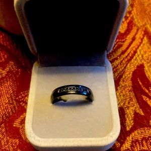 Men’s Black Diamond Ring Size 12